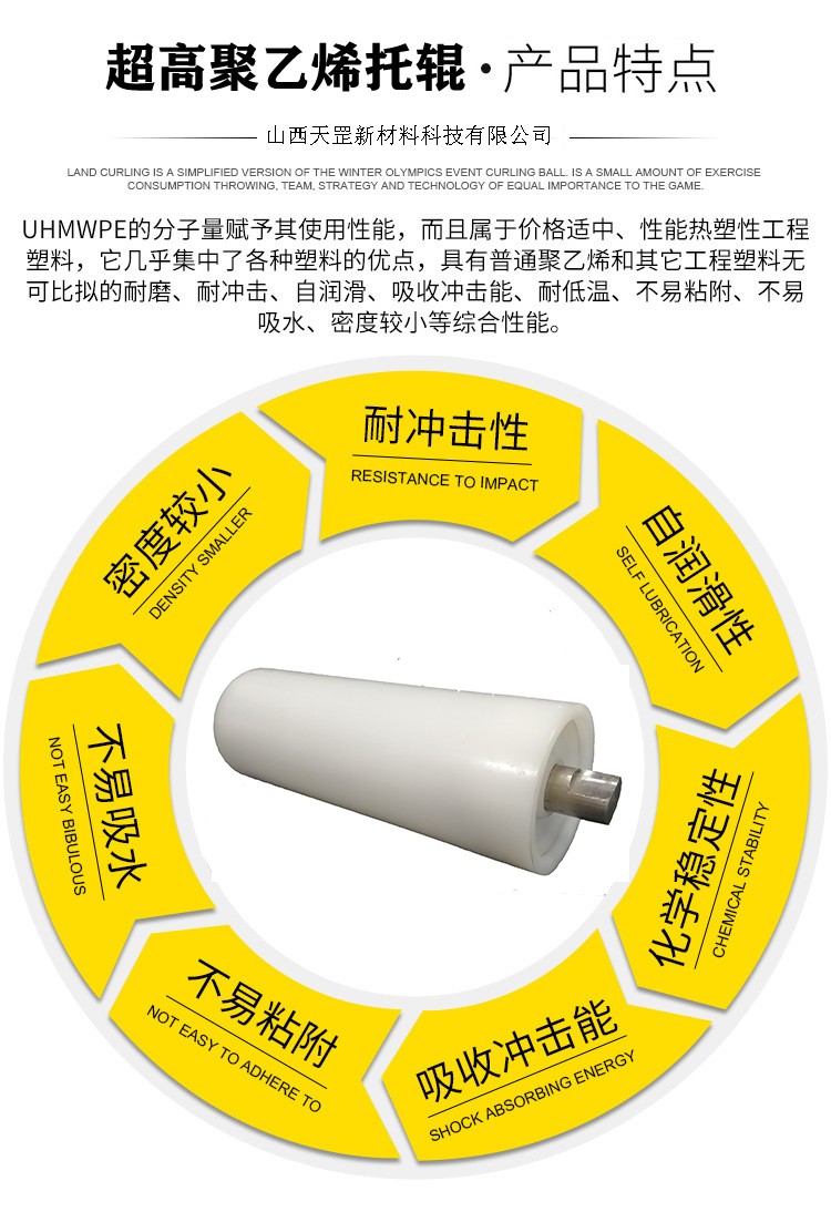 超高分子量聚乙烯托輥